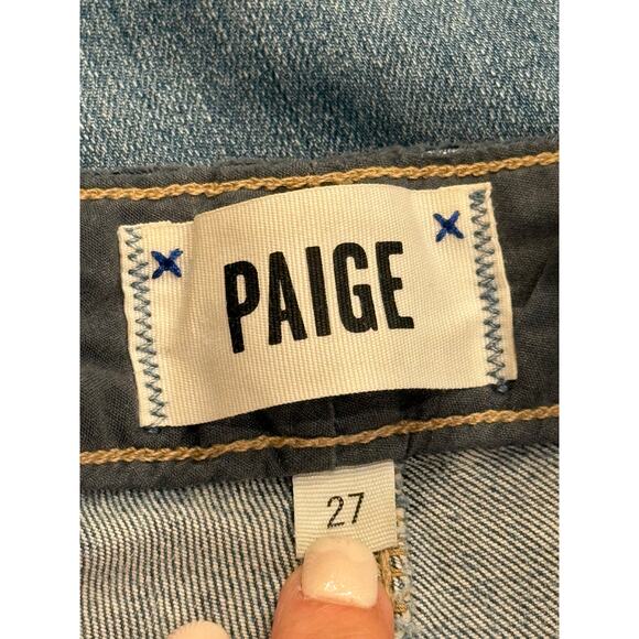 PAIGE Skinny Verdugo Ankle Jeans in Pryor Destructed Dirty Wash - Size 27✨👖✨ - Picture 14 of 16